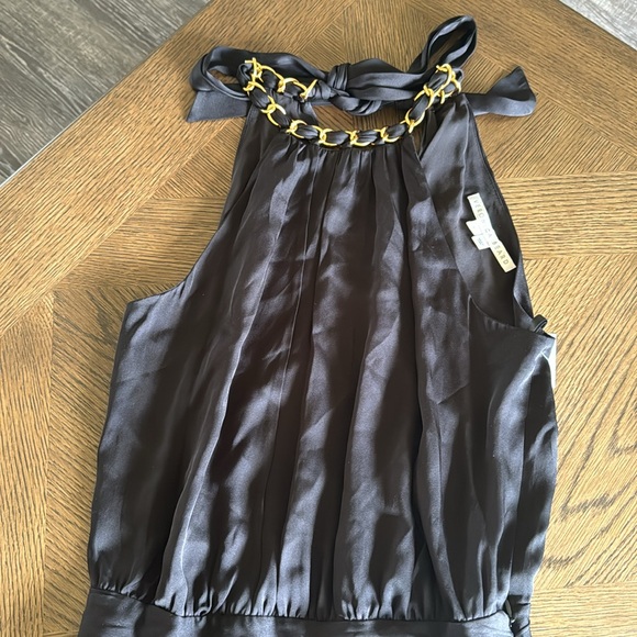 VERONICA BEARD Chain halterneck silk-blend minidress, Size 2, $598 - Picture 11 of 16